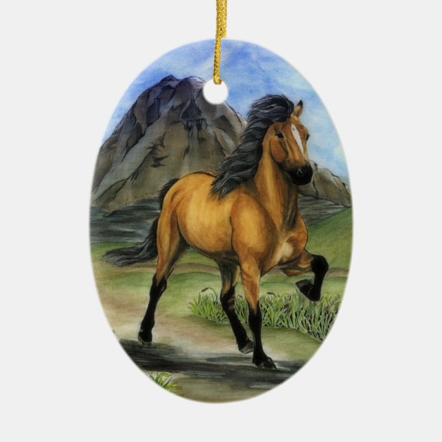 Golden Tolt Ceramic Ornament (Front)