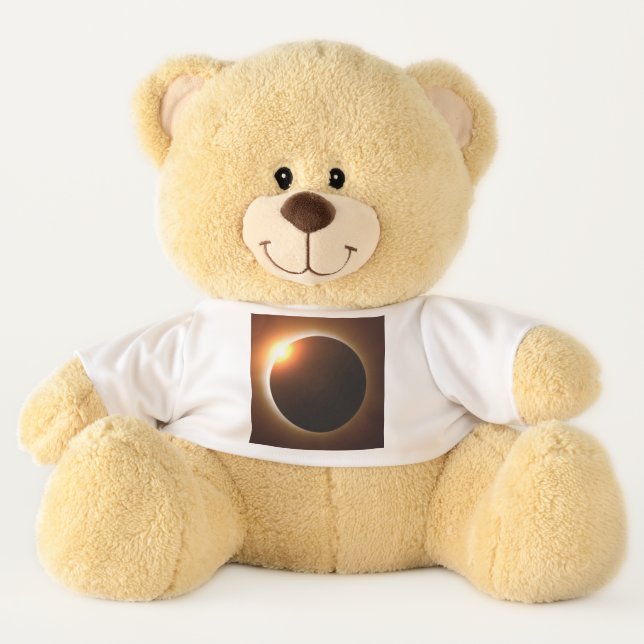 Golden Total Solar Eclipse Teddy Bear (Front)