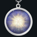 *~* Golden Totem - Sacred Geometry Light Rays Silver Plated Necklace<br><div class="desc">JEWELRY WITH INTENTION (R) - Energetically Enhanced Jewelry. Sacred Geometry Triangle Mandala & 3rd Eye plus beams of light and energy. As a professional distance spiritual energy healer since 2001, I have learned, developed and utilized the power of energy healing intention. All my JEWELRY WITH INTENTION (R) carries the healing...</div>