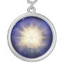 *~* Golden Totem - Sacred Geometry Light Rays Silver Plated Necklace