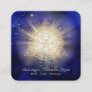 *~* Golden Totem .  Sacred Geometry Light Rays Square Business Card