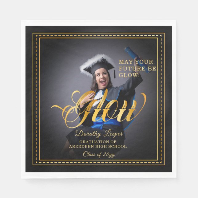 Golden touch Glow your future. Napkins (Front)