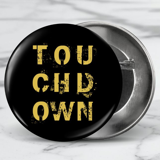 Golden Touchdown Football Typography Button (Creator Uploaded)