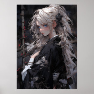Golden Tranquility: Beauty of the East Anime Poster
