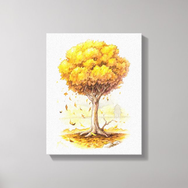 Golden Tranquility Canvas Print (Front)