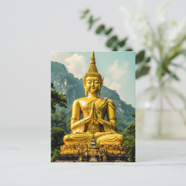 Golden Tranquility Postcard (Standing Front)