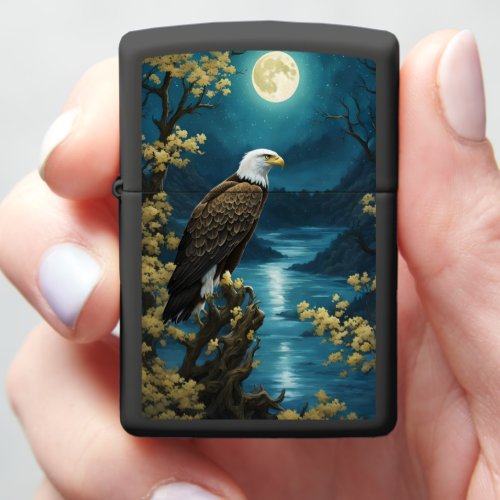 Golden Tree Blue Moon Zippo Lighter