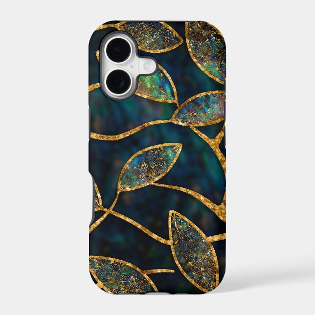 Golden Tree Branch - Abalone Shell Iphone Case (Back)