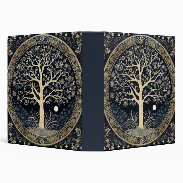 Golden Tree of Life 3 Ring Binder (Background)