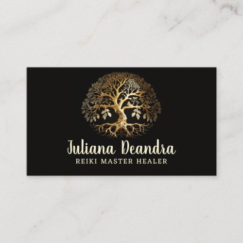 Golden Tree of Life  Business Card