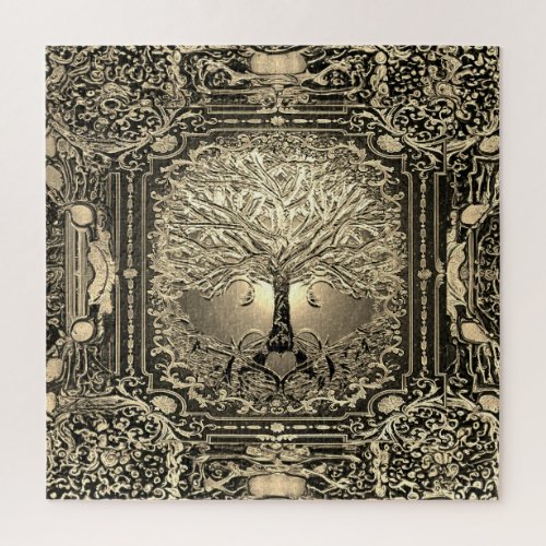 Golden Tree of Life Jigsaw Puzzle