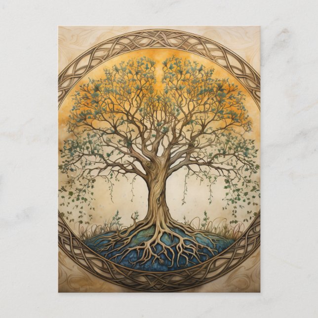 Golden Tree of Life Postcard (Front)