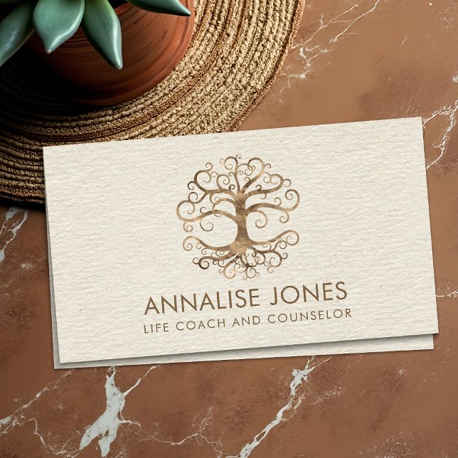 Golden Tree of Life - Yggdrasil Business Card (Creator Uploaded)
