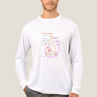 Golden Triangle &amp; Fibonacci Numbers Tri-Blend Shirt