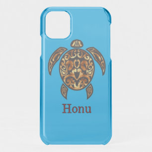 Golden Tribal Hawaiian Sea Turtle Uncommon iPhone iPhone 11 Case