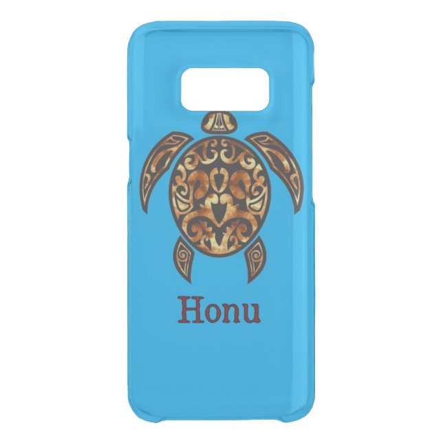 Golden Tribal Hawaiian Sea Turtle Uncommon Samsung Galaxy Case (Back)