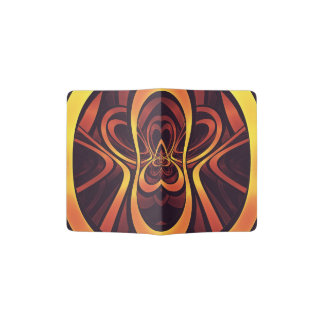 Golden Tribal Logo for a SpaceMonkey Named Winston Passport Holder