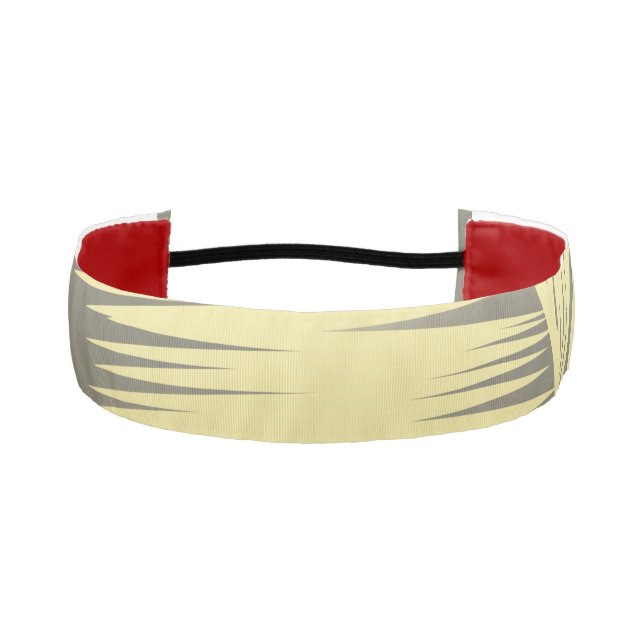 Golden Tropical Palm leaves  Athletic Headband (Front)