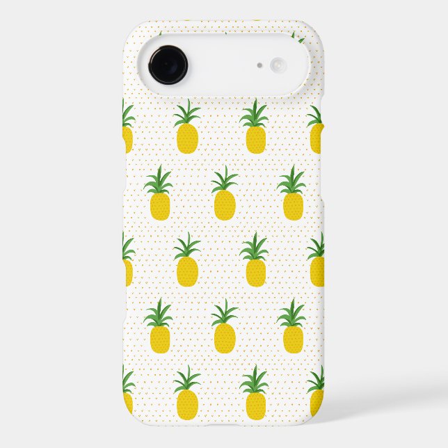 Golden Tropical Pineapples Case-Mate iPhone Case (Back)