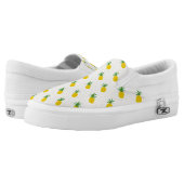 Golden Tropical Pineapples Slip-On Sneakers (Pair)