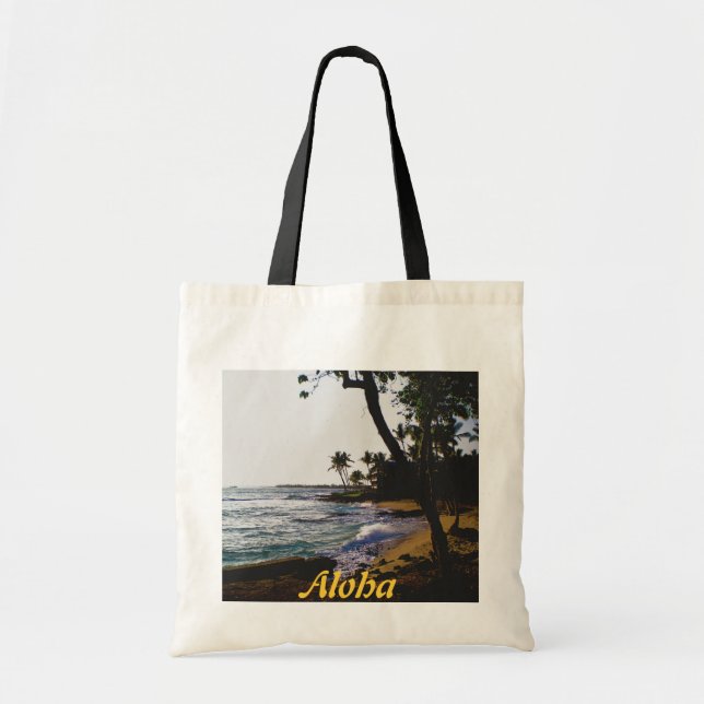 Golden Tropical Sand Tote Bag (Front)