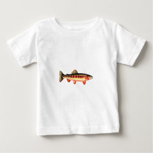 Rainbow Trout Fish Baby T-Shirt, Zazzle