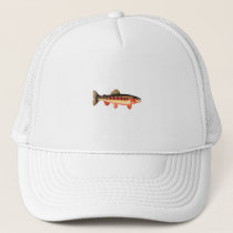 Ice Fishing Northern Pike Logo Trucker Hat