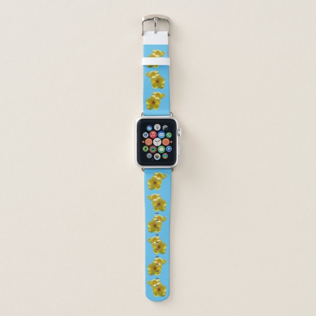 Golden Trumpet Flowers I Apple Watch Band (Front)