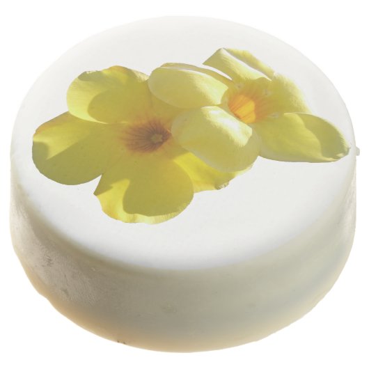 Golden Trumpet Flowers I Chocolate Covered Oreo (Angled)