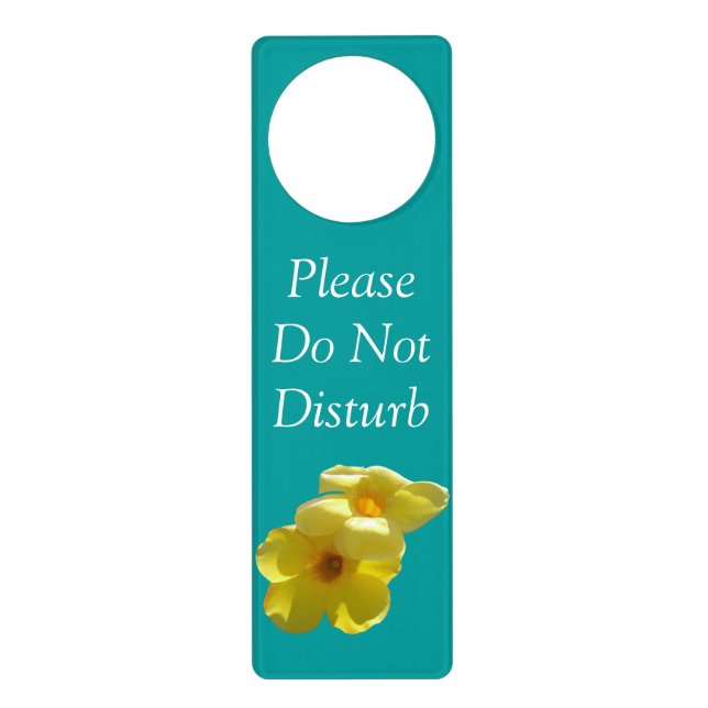 Golden Trumpet Flowers I Door Hanger (Front)