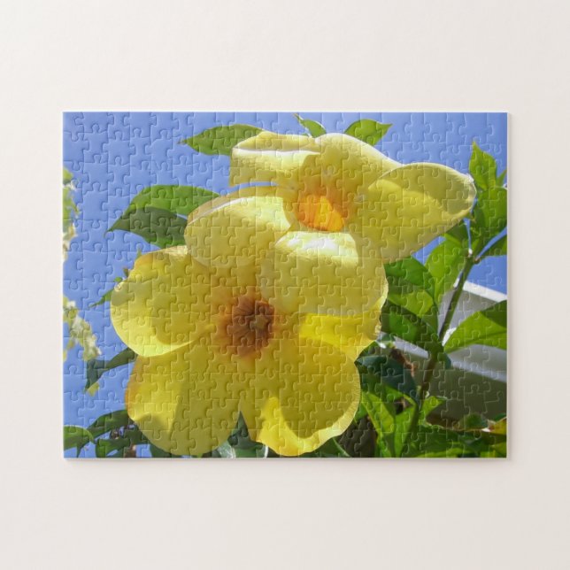Golden Trumpet Flowers I Jigsaw Puzzle (Horizontal)