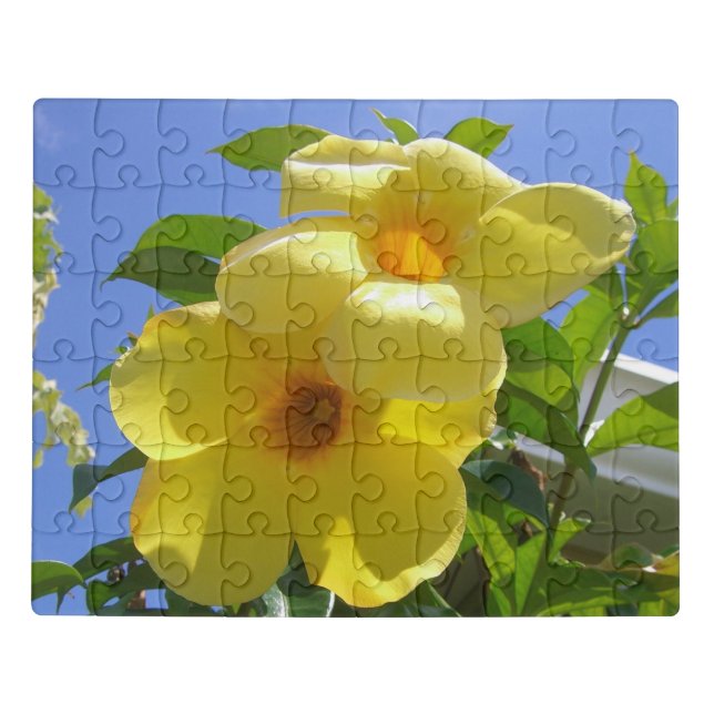 Golden Trumpet Flowers I Jigsaw Puzzle (Puzzle Horizontal)