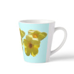 Golden Trumpet Flowers I Latte Mug