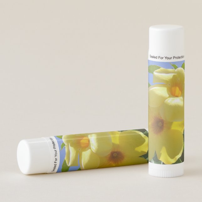 Golden Trumpet Flowers I Lip Balm (Front)
