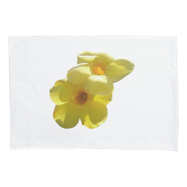 Golden Trumpet Flowers I Pillow Case (Front)