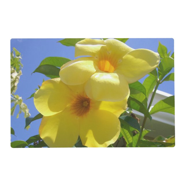 Golden Trumpet Flowers I Placemat (Front)