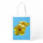 Golden Trumpet Flowers I Reusable Grocery Bag