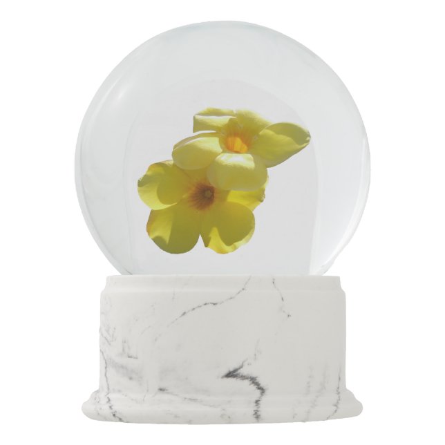 Golden Trumpet Flowers I Snow Globe (Back)