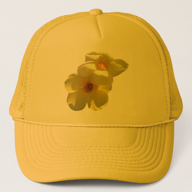 Golden Trumpet Flowers I Trucker Hat (Front)