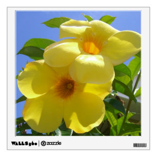 Golden Trumpet Flowers I Wall Sticker