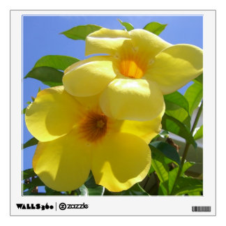 Golden Trumpet Flowers I Wall Sticker