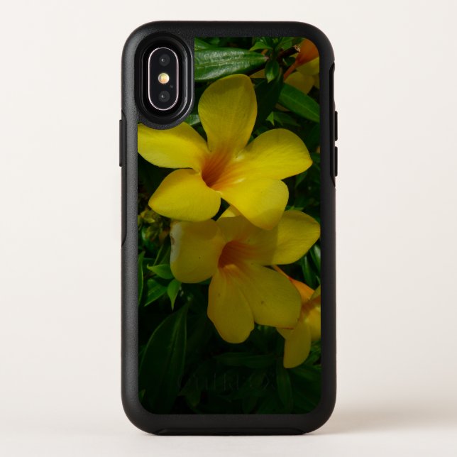 Golden Trumpet Flowers II Tropical Otterbox iPhone Case (Back)