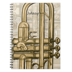 Golden Trumpet Personalized Notebook