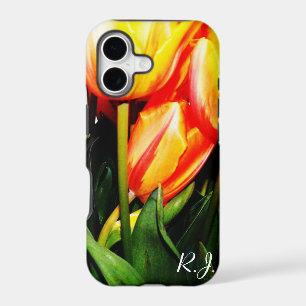 golden tulip flowers. iPhone 17 case