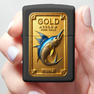Golden Tuna Bullion Pure Gold Zippo Lighter