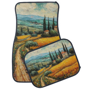 Golden Tuscany Dreams Car Floor Mat