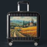 Golden Tuscany Dreams Luggage<br><div class="desc">Travel with timeless style using this eye-catching Golden Tuscany Dreams luggage suitcase. Featuring a vivid illustration of the Tuscan countryside in a Van Gogh–inspired painterly style, this suitcase brings the charm of Italy to every journey. The swirling golden fields and cypress trees make your suitcase instantly recognizable on any luggage...</div>