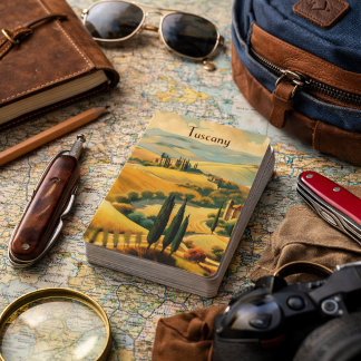 Golden Tuscany Dreams Poker Cards