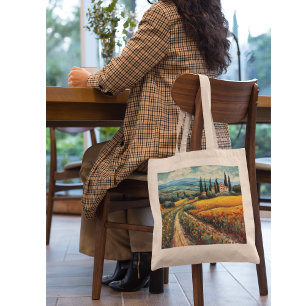 Golden Tuscany Dreams Tote Bag