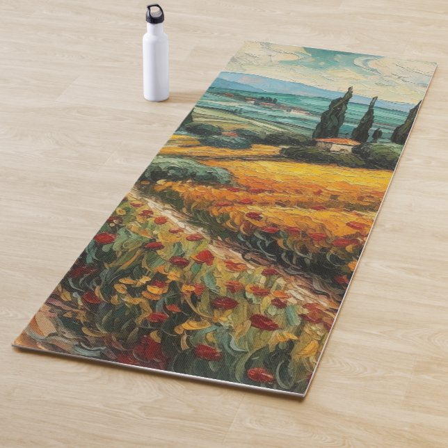 Golden Tuscany Dreams Yoga Mat (In Situ)